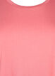 Kort&auml;rmad t-shirt i bomullsblandning, Rosa, Packshot image number 2