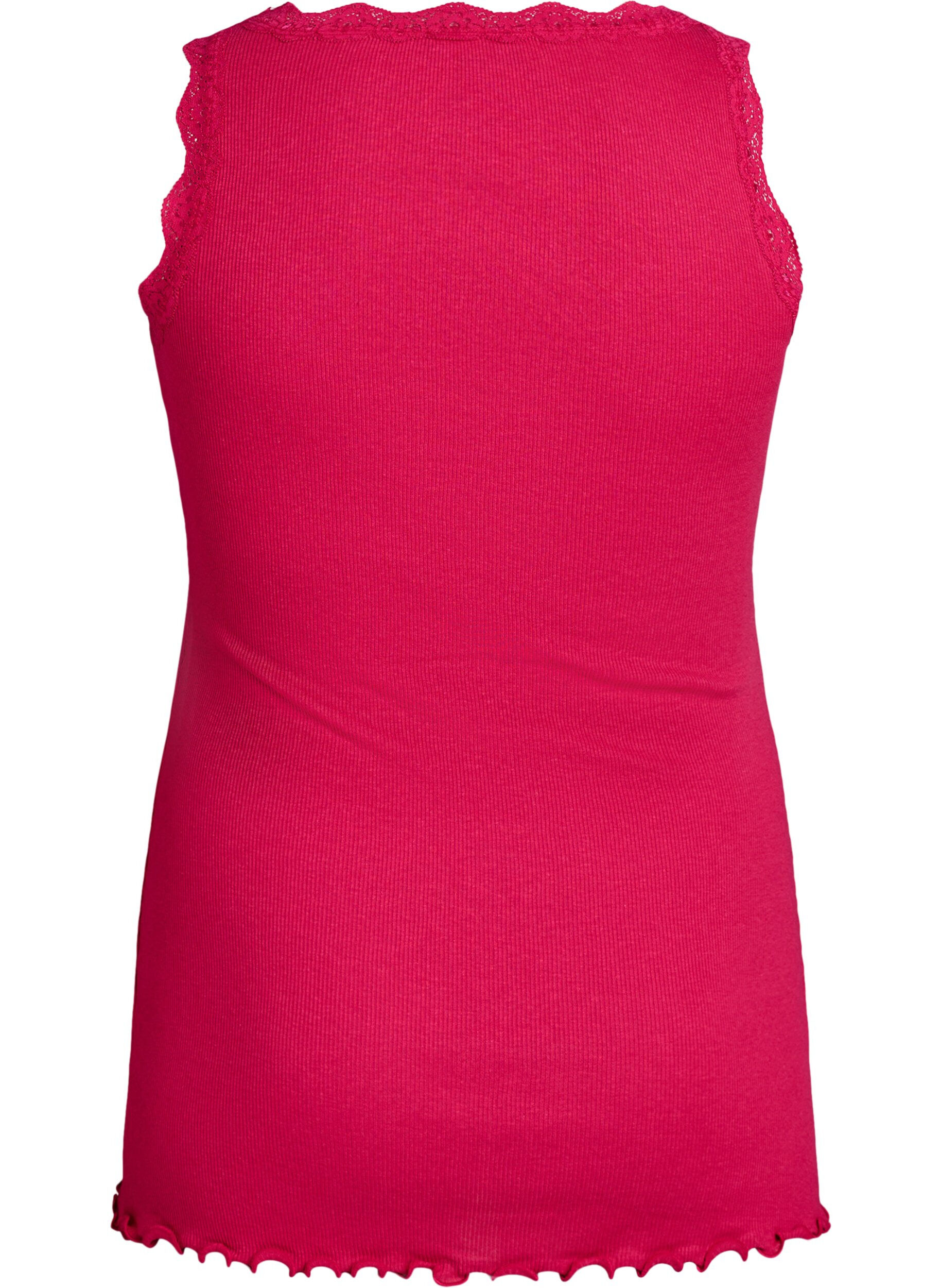 ZizziTopp med spetskant, Rosa, Packshot image number 1