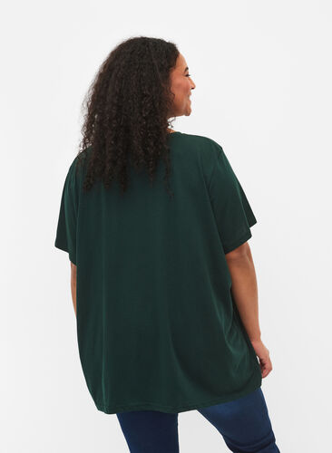 Kortärmad t-shirt med v-hals, Pine Grove, Model image number 1