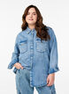 Denimskjorta med bröstfickor, Blå, Model image number 0