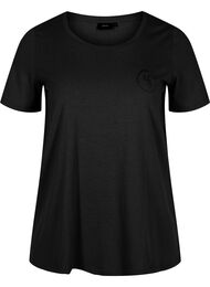 Kortärmad t-shirt med rund halsringning, Black MB