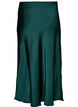 Midikjol i satin, Gr&ouml;n, Packshot image number 1