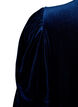 Klänning i velour med volangkrage och 3/4-ärmar, Navy Blazer, Packshot image number 3