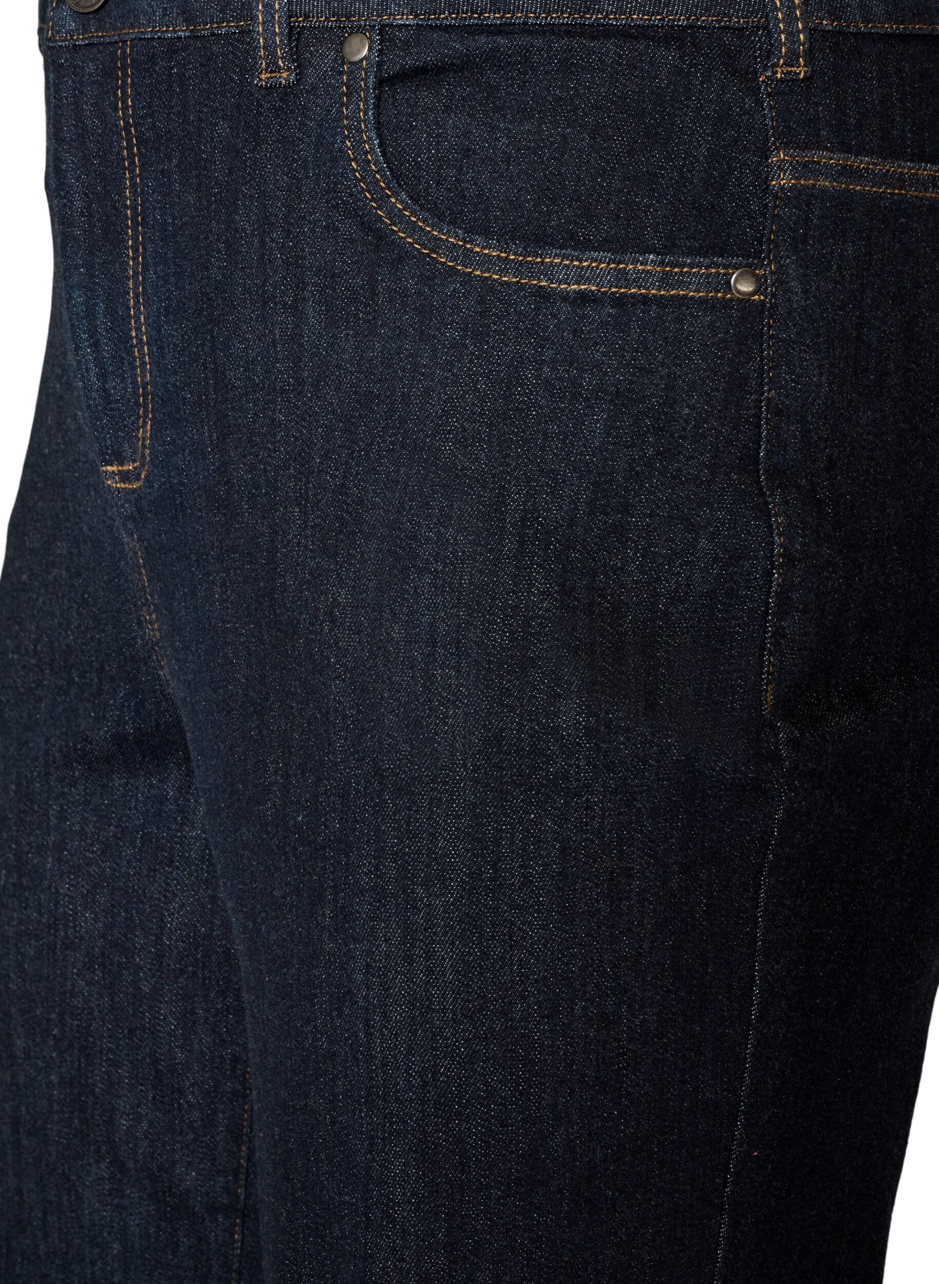 ZizziStraight fit Kiana jeans med h&ouml;g midja, Bl&aring;, Packshot image number 2