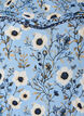 Blommig blus med korta &auml;rmar, Bl&aring;, Packshot image number 2