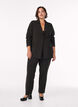 Blazer med strasstenar, Svart, Model image number 1
