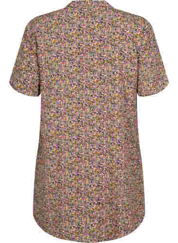 FLASH - Tryckt tunika med korta ärmar, Multi Ditsy, Packshot image number 1