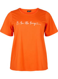 T-shirt från FLASH med tryck, Orange.com