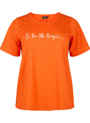 T-shirt från FLASH med tryck, Orange.com, Packshot image number 0