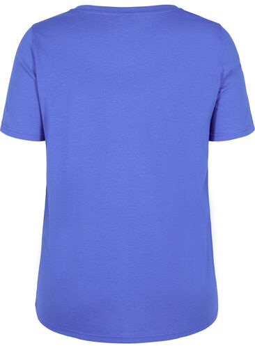 Kortärmad t-shirt med rund halsringning, Dazzling Blue MB, Packshot image number 1