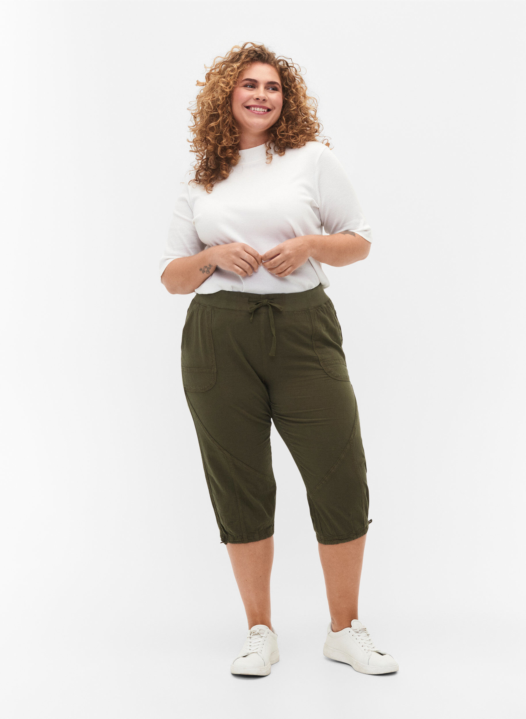 Knickers i bomull, Gr&ouml;n, Model