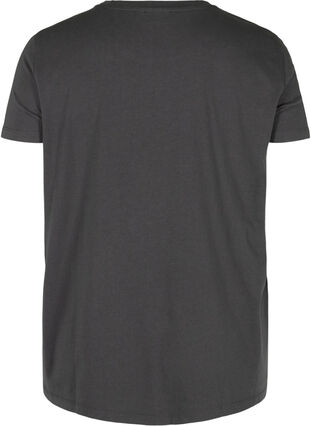 T-shirt i bomull med stenar, Black Acid, Packshot image number 1