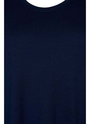 Tunika med långa ärmar och påsydda knappar, Navy Blazer, Packshot image number 2