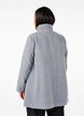 Kort a-linjeformad kappa, Light Grey Melange, Model image number 1