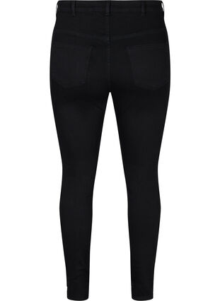 Super slim Amy jeans med hög midja, Black, Packshot image number 1