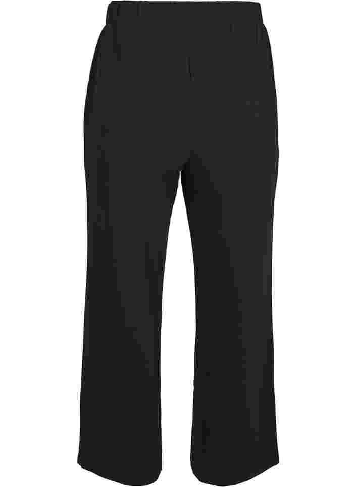 Löst sittande byxor med fickor, Black, Packshot image number 1