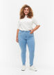 Super slim Amy jeans med h&ouml;g midja, Ex Lt Blue, Model image number 0