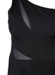 One-shoulder baddr&auml;kt med mesh, Black, Packshot image number 2