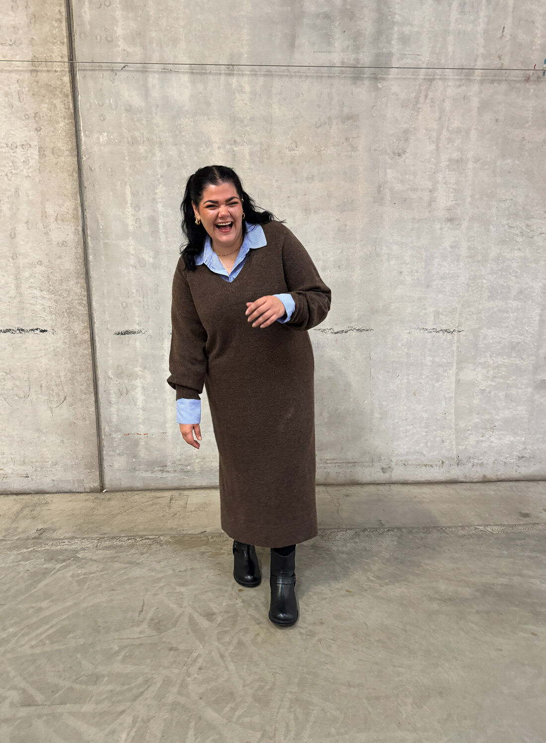 Zizzi Bruna och bl&aring; nyanser, , Model