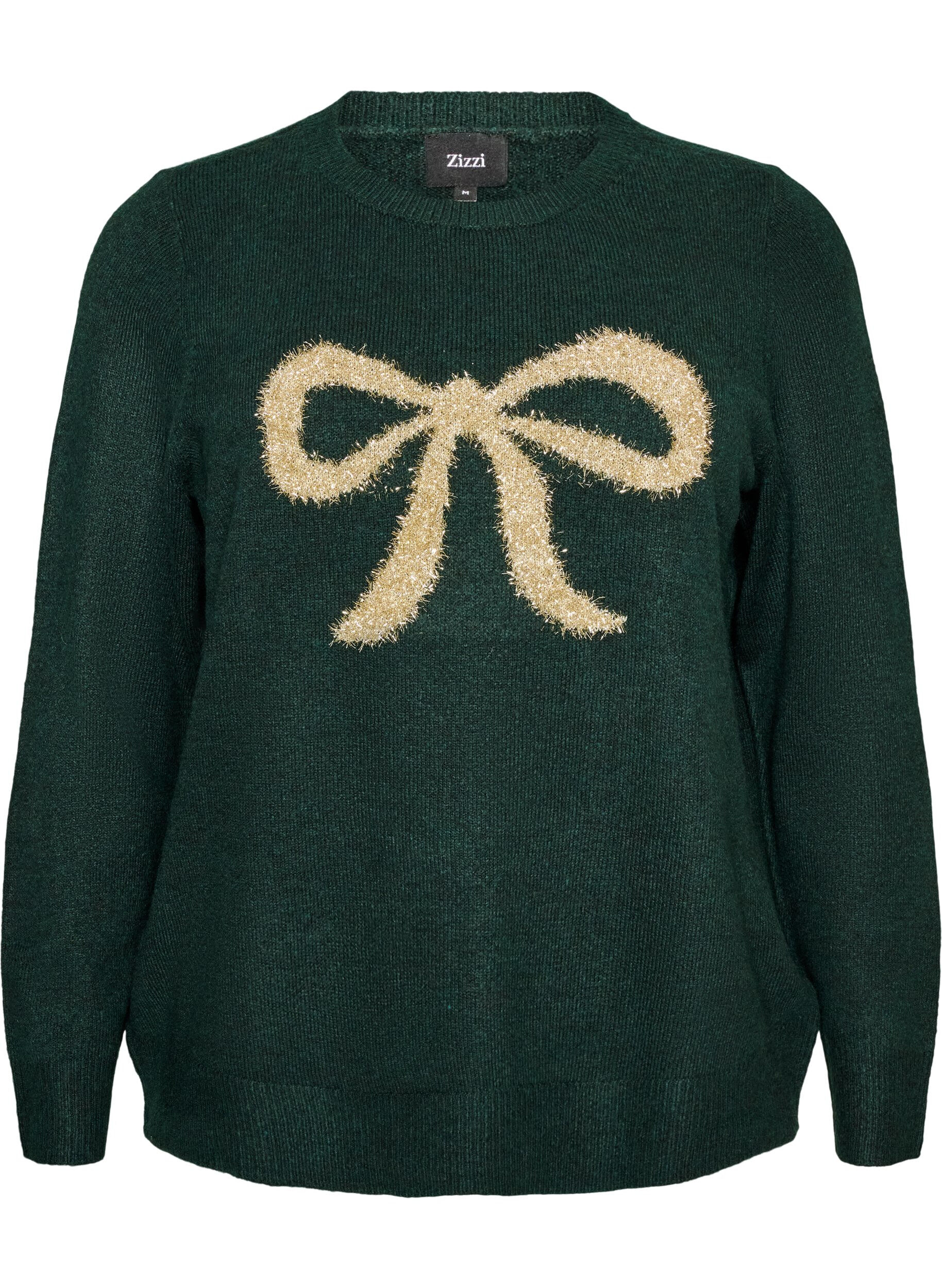 ZizziTr&ouml;ja med glitterrosett, Gr&ouml;n, Packshot image number 0