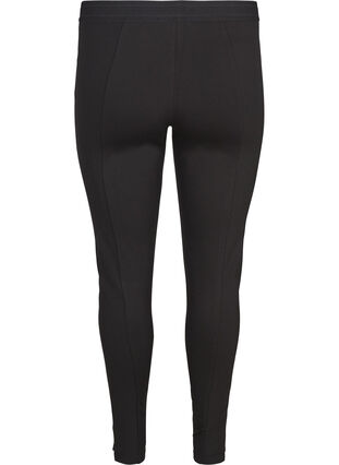 Klassiska enfärgade leggings, Black, Packshot image number 1