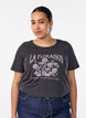 T-shirt med tryck, Gr&aring;, Model image number 0