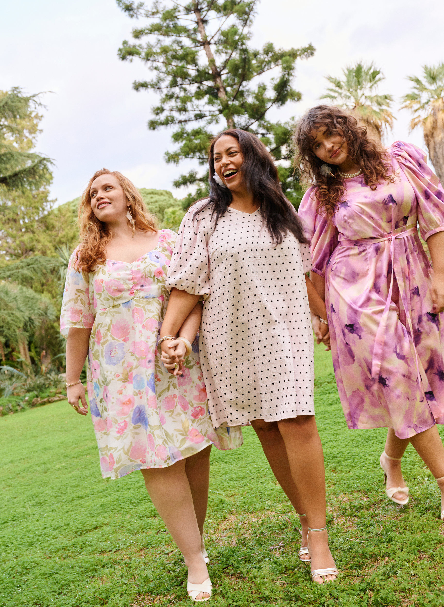 Zizzi Kort&auml;rmad festkl&auml;nning med knytsk&auml;rp, Lila, Image image number 0