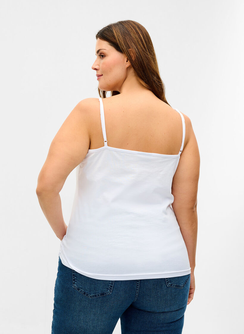 2-pack baslinne i bomull, Black/Bright White, Model image number 1