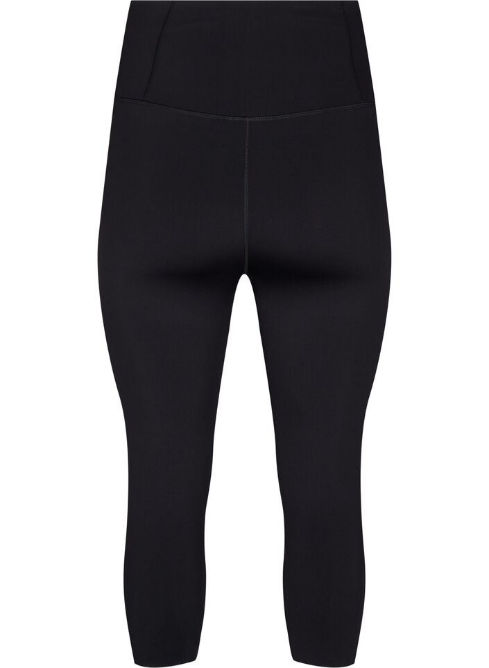 CORE, SUPER TENSION TIGHTS - träningstights med 3/4-längd och ficka, Black, Packshot image number 1