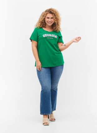 T-shirt i bomull med tryck, Jolly Green Georgia, Model image number 2