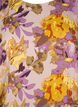 Smockblus med blomtryck, Purple Flower, Packshot image number 2