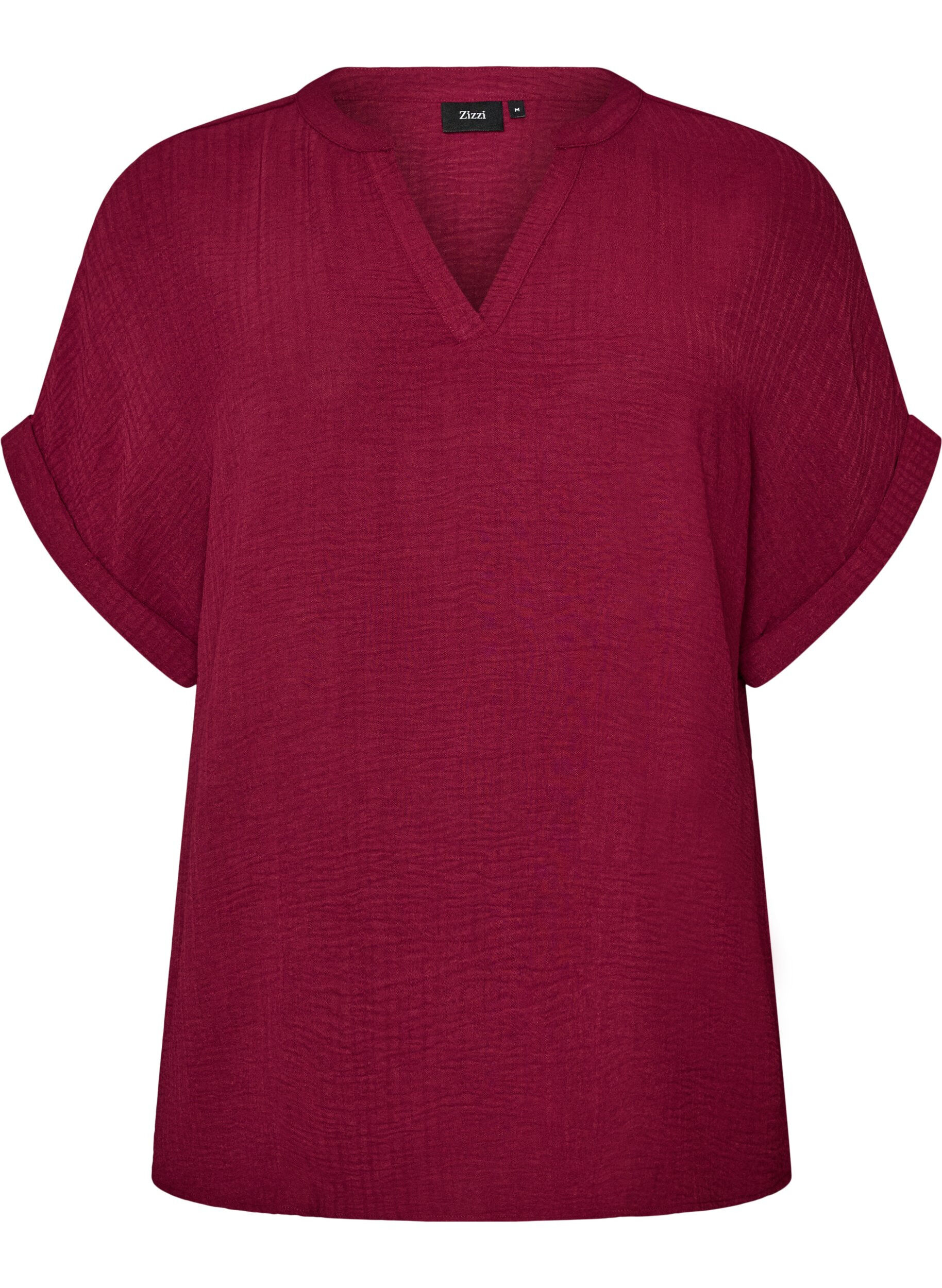 ZizziL&ouml;s blus med korta &auml;rmar, R&ouml;d, Packshot image number 0