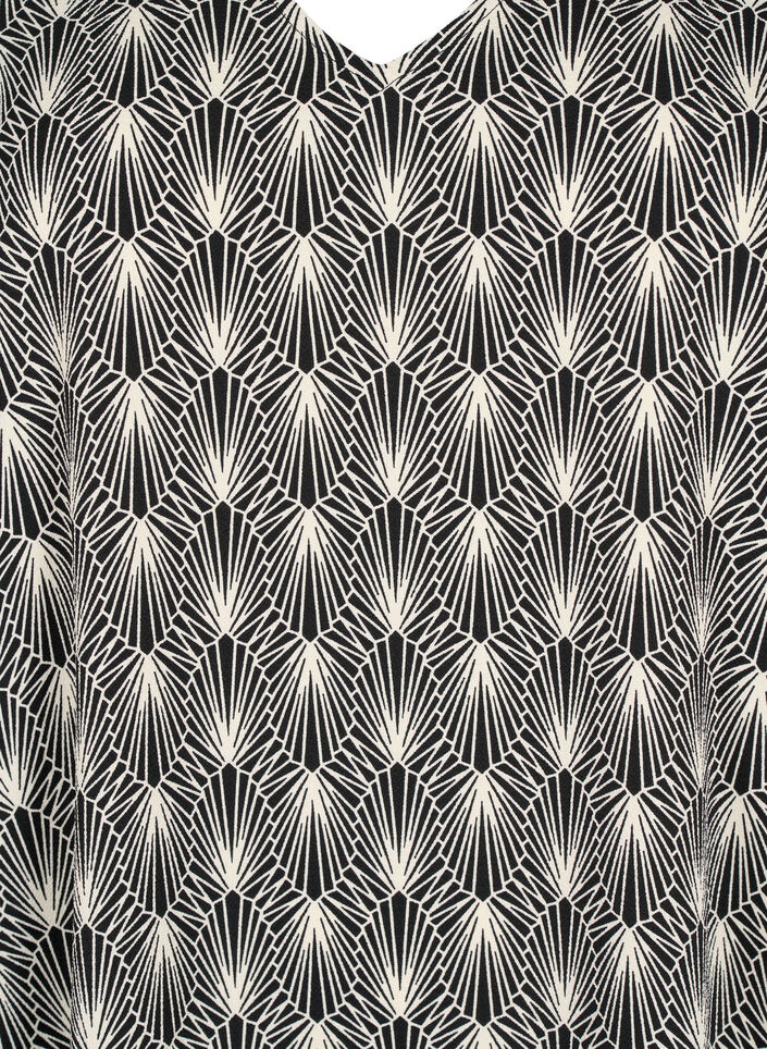 Klänning med V-ringning och tryck, Birch Graphic AOP, Packshot image number 2