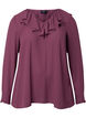 Långärmad blus med volang, Renaissance Rose, Packshot image number 0