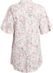 Kl&auml;nning i bomull med blommigt tryck och broderie anglaise, Vanilla, Packshot image number 1