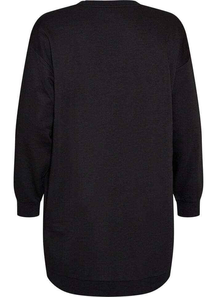 L&ouml;s sweatshirtkl&auml;nning med fickor, Svart, Packshot image number 1