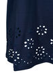 T-shirt i bomull med broderi anglaise, Navy Blazer, Packshot image number 3