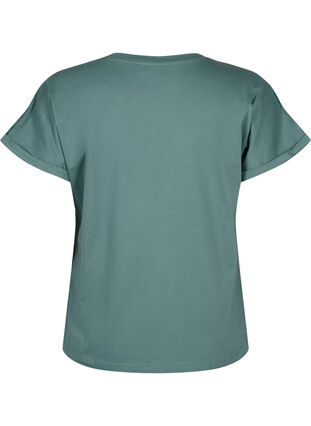 T-shirt i ekologisk bomull med engelsk brodyr, Sea Pine, Packshot image number 1