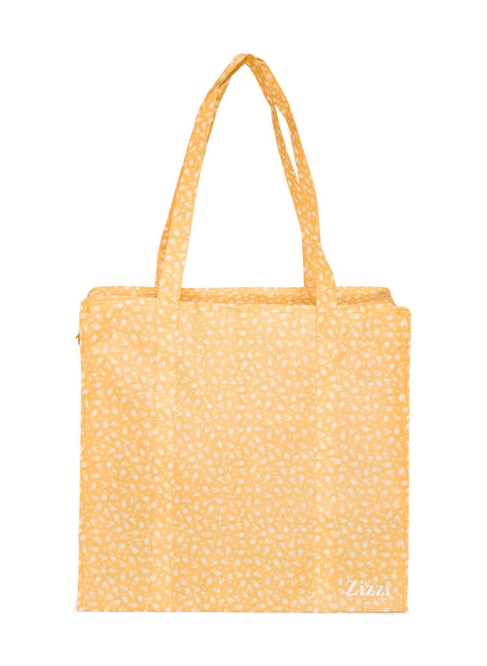 Shoppingv&auml;ska med dragkedja, Orange, Packshot image number 0