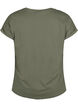 Kort&auml;rmad t-shirt i bomullsmix, Gr&ouml;n, Packshot image number 1