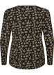L&aring;ng&auml;rmad blus, Svart, Packshot image number 1