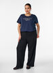 T-shirt med tryck, Bl&aring;, Model image number 1