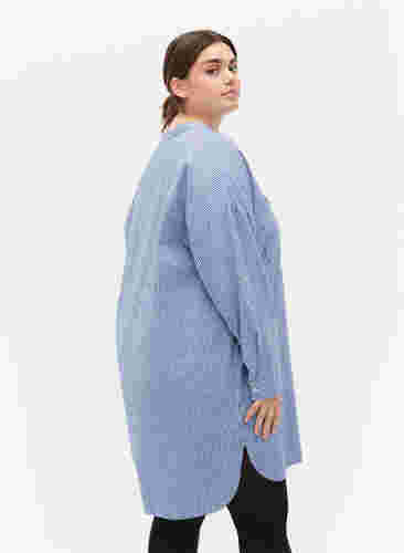 Randig bomullsskjorta med 3/4-ärmar, Surf the web Stripe, Model image number 1