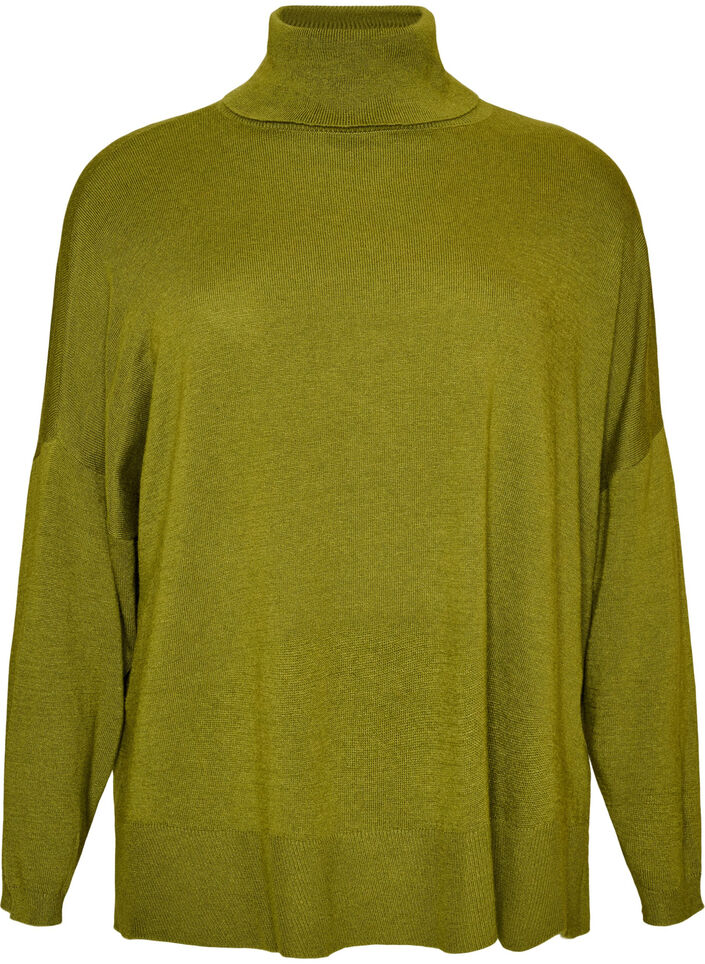 Polotr&ouml;ja med l&ouml;s passform, Gr&ouml;n, Packshot image number 0