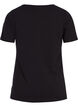 Enf&auml;rgad t-shirt i bomull, Svart, Packshot image number 1