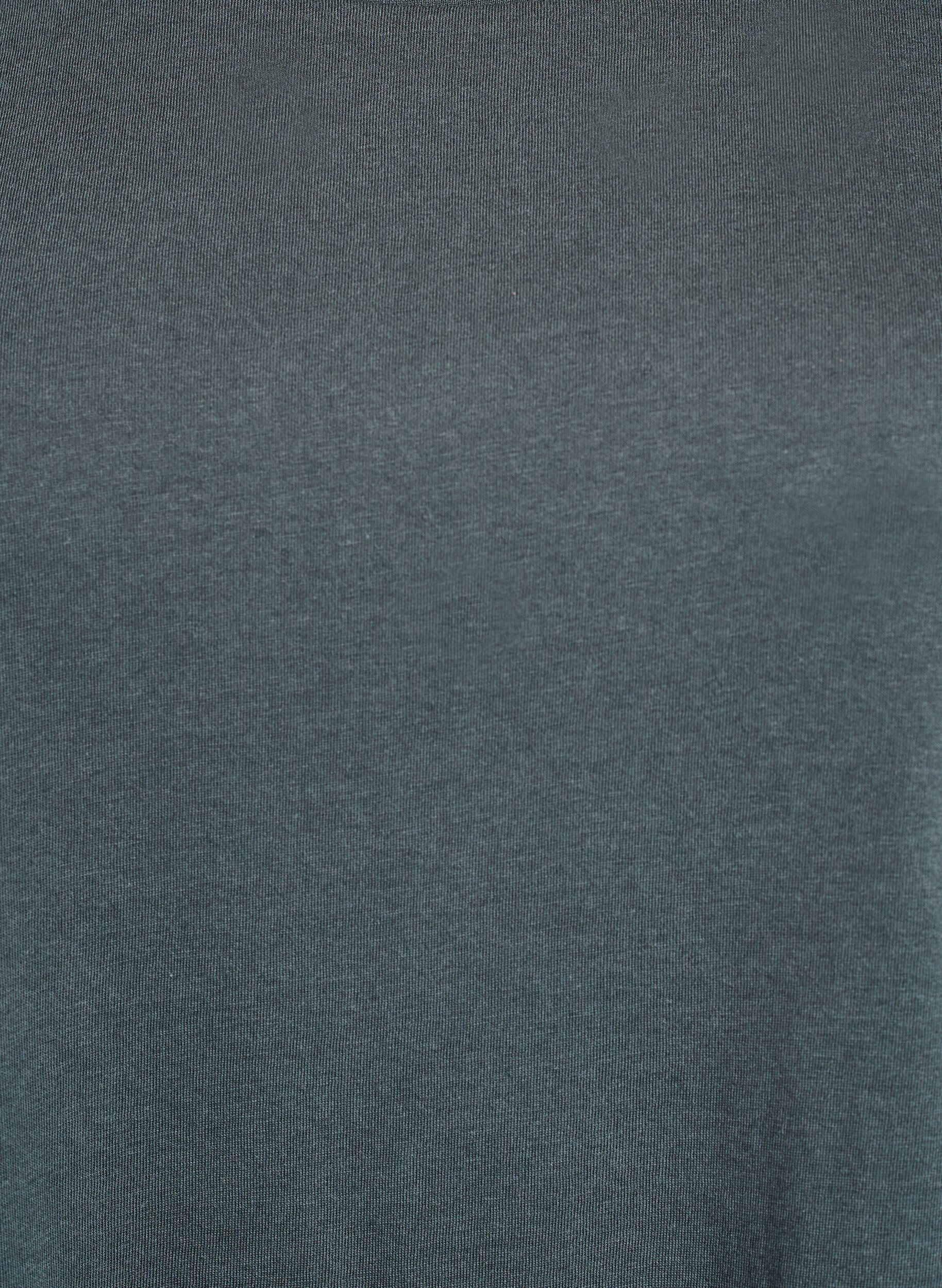 Zizzi Kort&auml;rmad t-shirt i bomullsmix, Gr&ouml;n, Packshot image number 2