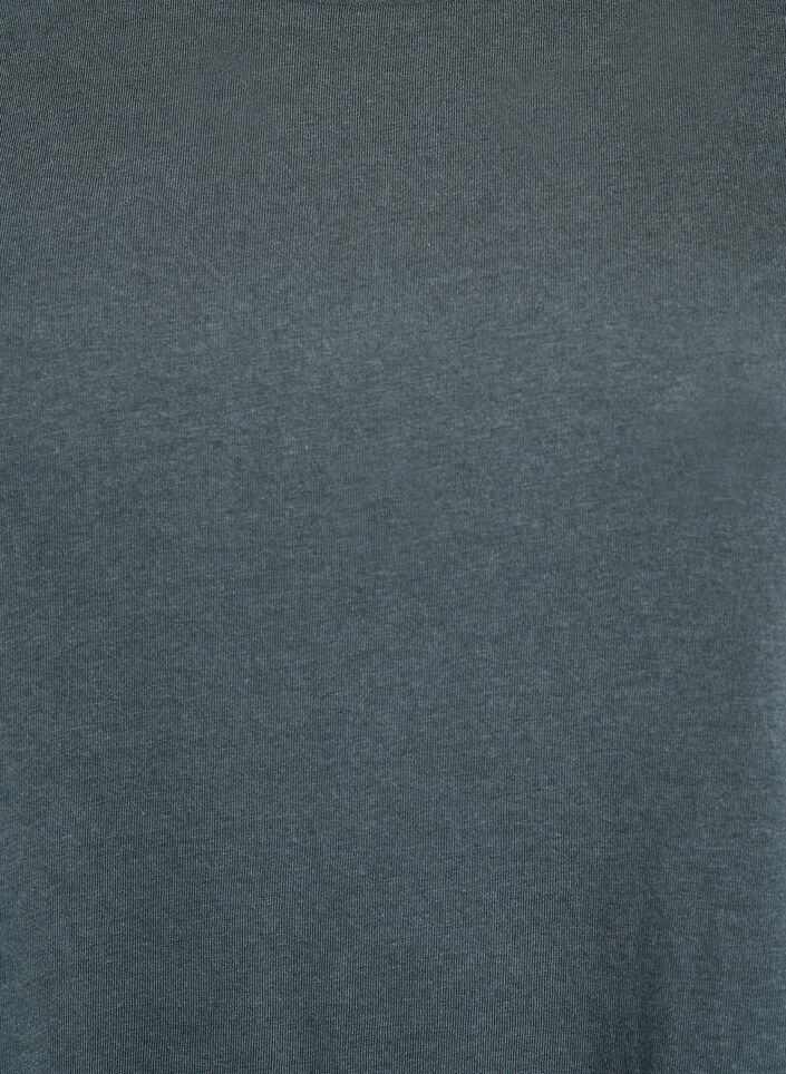 Kort&auml;rmad t-shirt i bomullsmix, Gr&ouml;n, Packshot image number 2