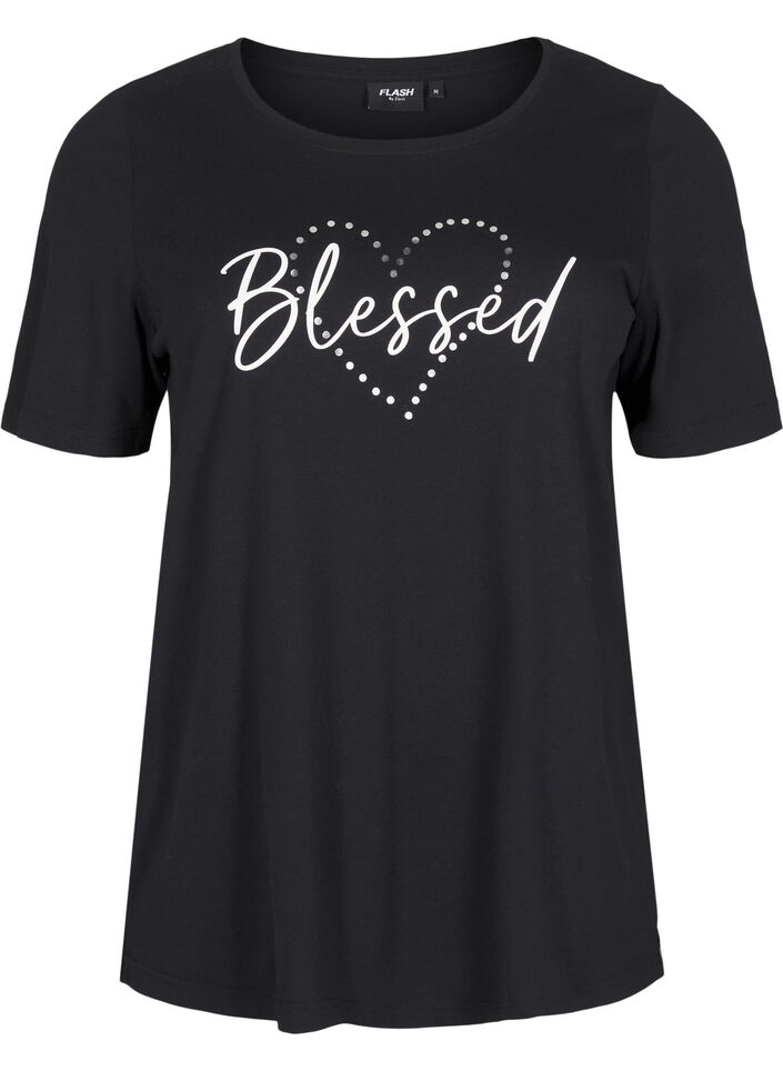 FLASH - T-shirt med tryck, Svart, Packshot image number 0
