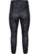Texttryck leggings, Black Radiance, Packshot image number 1