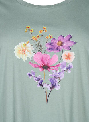 T-shirtar med blomstermotiv, Chinois G. w. Flower, Packshot image number 2